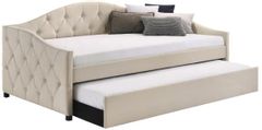 Coaster® Sadie Taupe Upholstered Twin Daybed with Trundle