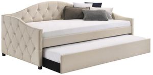 Coaster® Sadie Taupe Upholstered Twin Daybed with Trundle