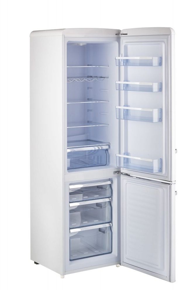Unique® Appliances Classic Retro 9.0 Cu. Ft. Marshmallow White Counter Depth Freestanding Bottom Freezer Refrigerator 6