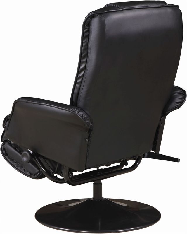 Coaster® Black Upholstered Swivel Recliner 2