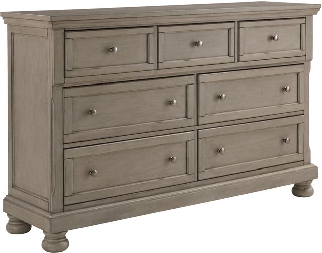 Signature Design by Ashley® Lettner Light Gray 7-Drawers Dresser and Mirror-2