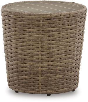 Signature Design by Ashley® Sandy Bloom Beige Outdoor End Table