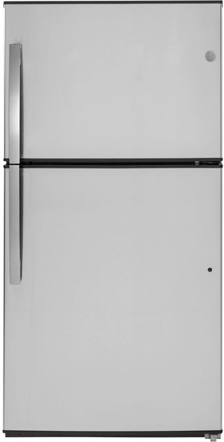 GE® 21.1 Cu. Ft. Stainless Steel Top Freezer Refrigerator