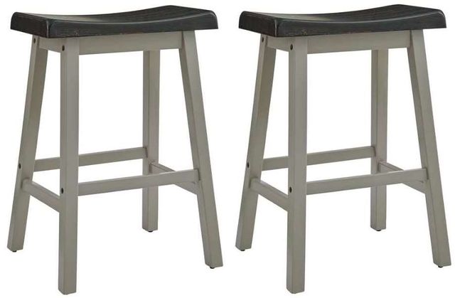 Progressive® Furniture Gateway Street 2-Piece Graphite/Khaki Counter Stool Set-0