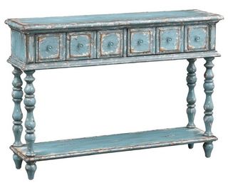 Coast To Coast Accents™ Cabot Aged Blue/Cream Console Table