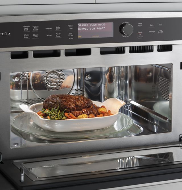 GE Profile™ 1.7 Cu. Ft. Stainless Steel Built In Microwave/Convection (S/D) 5