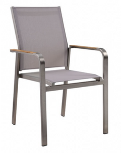Furniture of America® Arshana 4-Piece Gray/Champagne/Oak Arm Chair