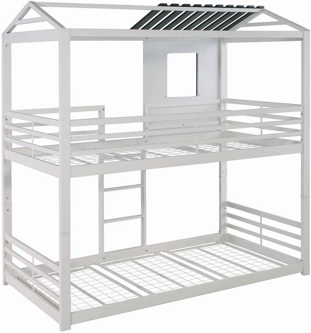 Coaster® Belton Light Grey Twin-Over-Twin Bunk Bed 4