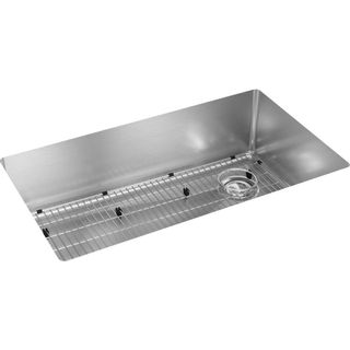 Elkay® Crosstown 18 Gauge Stainless Steel 31-1/2" x 18-1/2" x 9", Single Bowl Undermount Sink Kit