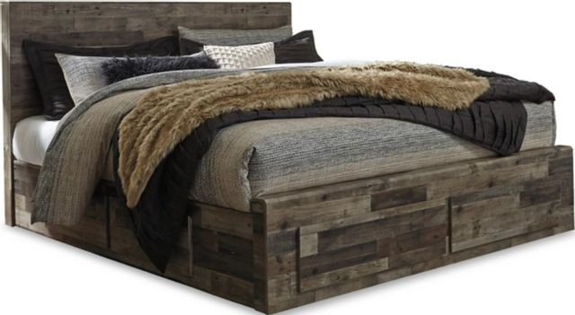 Benchcraft® Derekson 3-Piece Multi Gray Queen Panel Bed Set-1