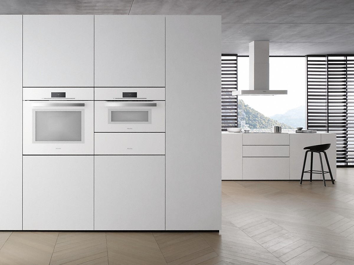 miele white wall oven