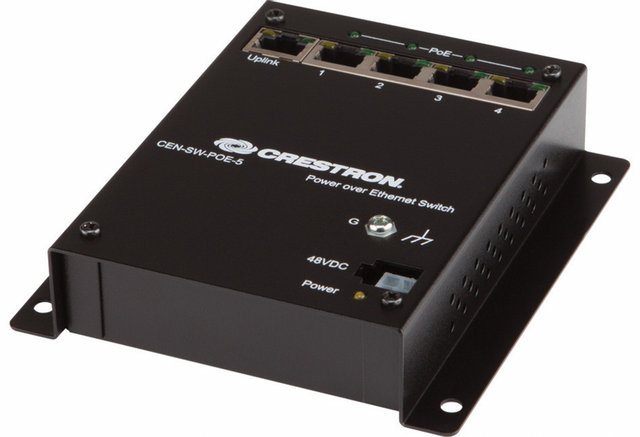Crestron® CEN-SW-POE-5 5-Port PoE Switch 0