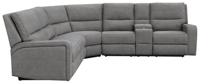 Emerald Home Medford 3-Piece Charcoal Ash Full Sleeper Power Sectional