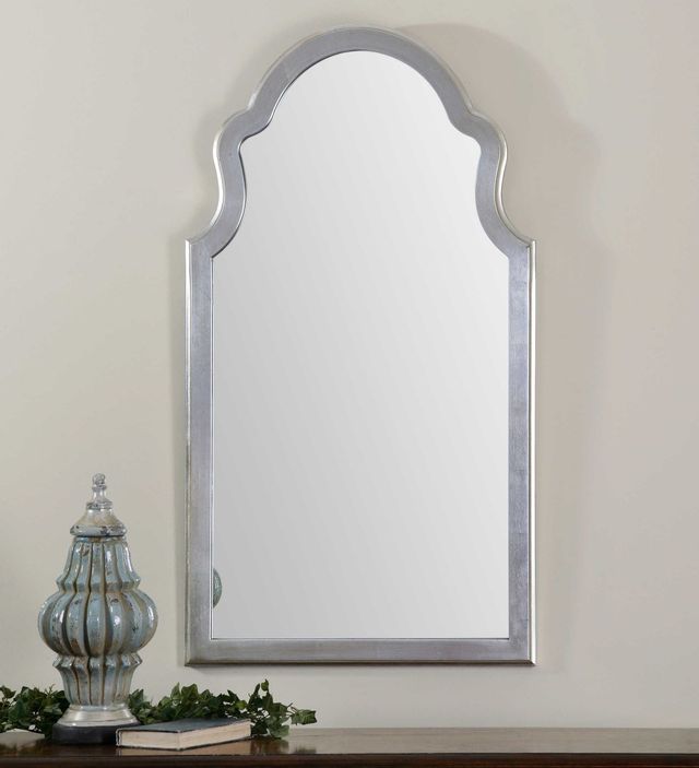 Uttermost® Brayden Arched Silver Mirror-2