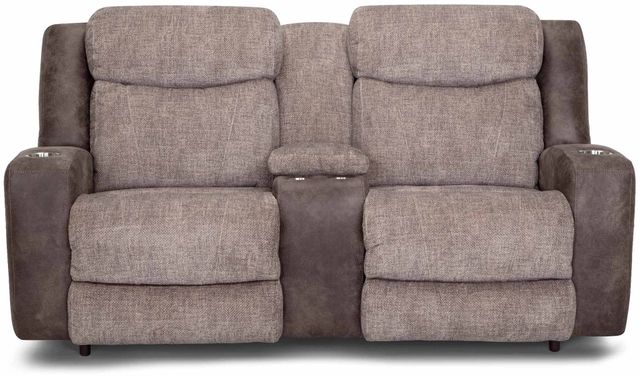 Franklin™ Carver Vortex Mink Power Recliner Rocker Console Loveseat ...