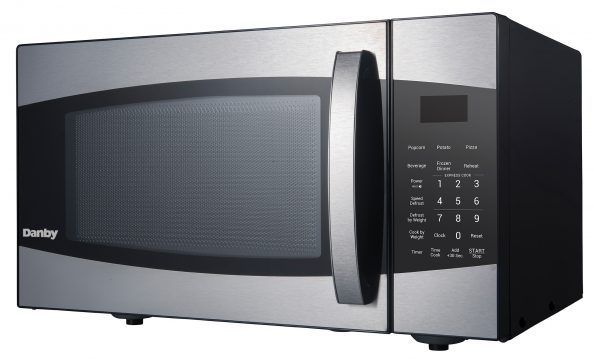 Danby® 0.9 Cu. Ft. Black with Stainless Countertop Microwave 2