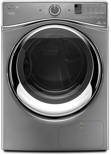 Whirlpool® Duet® Front Load Electric Steam Dryer-Chrome Shadow