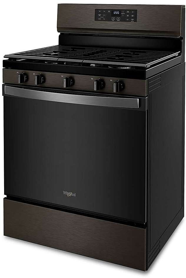 Whirlpool® 30" Black Stainless Freestanding Gas Range with 5-in-1 Air Fry Oven-2