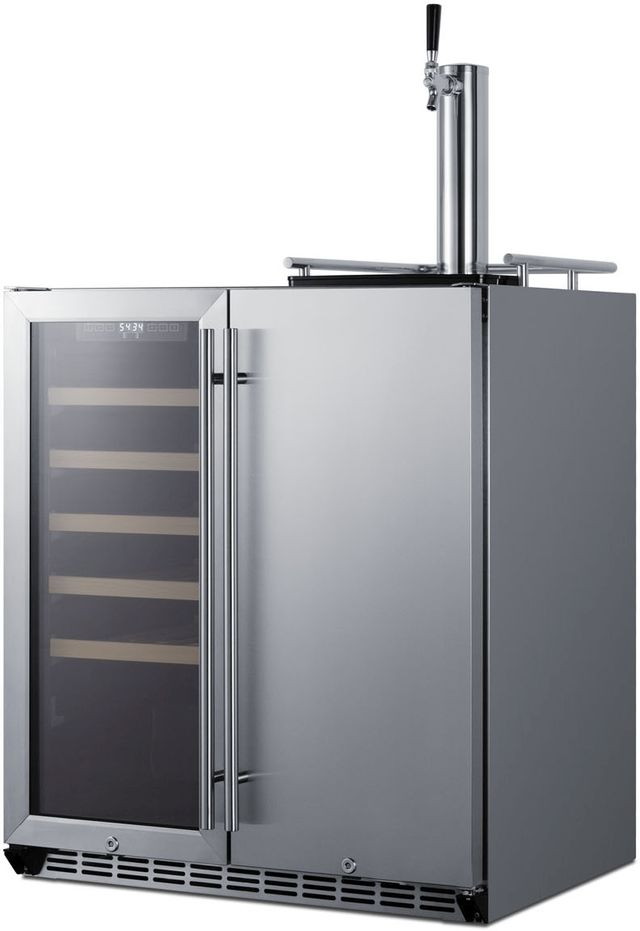 Summit® 30" Stainless Steel Kegerator and Wine Cooler 4
