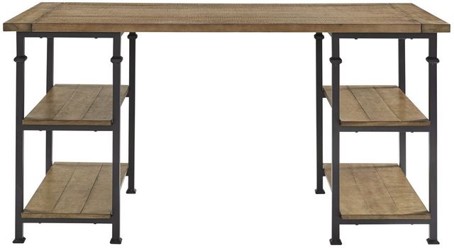 Factory Writing Desk in Wood Black | Arhaus