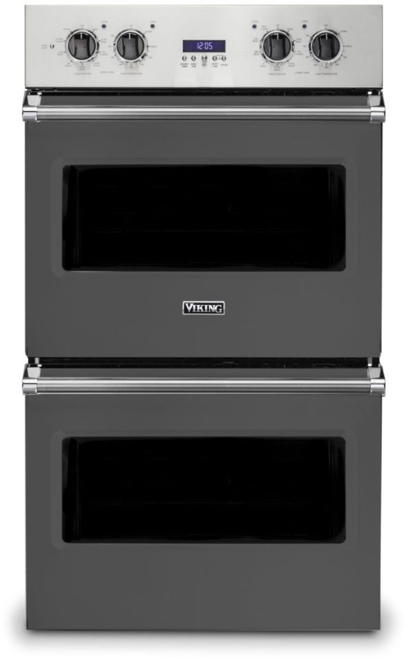 Viking® 5 Series 30" Damascus Grey Professional Built In Double Electric Select Wall Oven