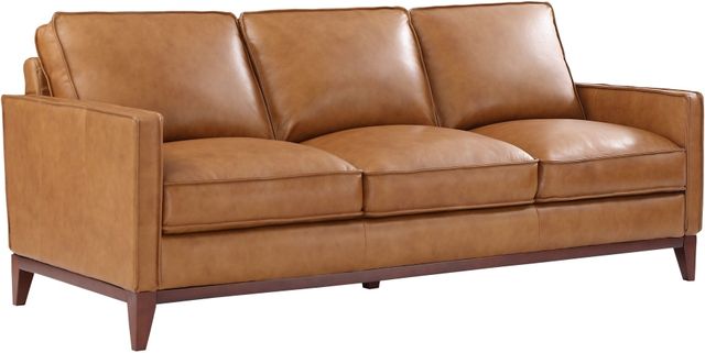 Leather Italia USA™ Georgetowne Newport Camel All Leather Sofa-1