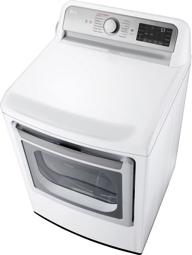LG 7.3 Cu. Ft. White Electric Dryer-2