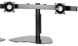 Chief® Silver Widescreen Triple Horizontal Table Stand 1