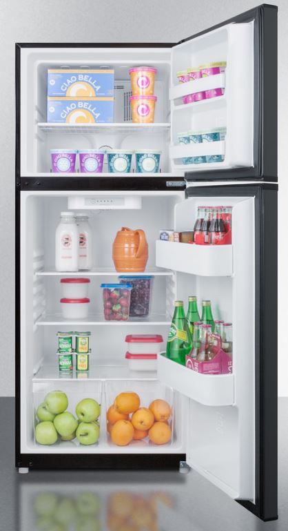 Summit® 9.9 Cu. Ft. Black Top Freezer Refrigerator-1