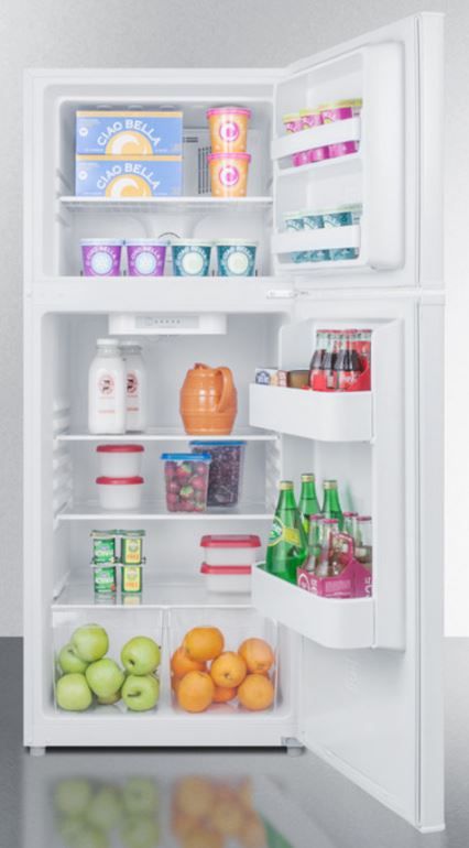 Summit® 9.9 Cu. Ft. White Top Freezer Refrigerator 1