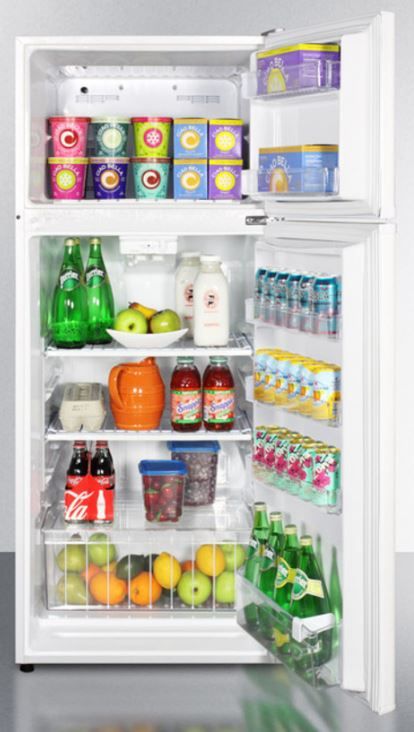 Summit® 10.3 Cu. Ft. White Top Freezer Refrigerator 1