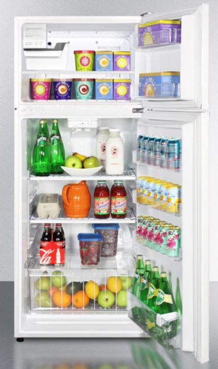 Summit® 10.3 Cu. Ft. White Top Freezer Refrigerator 1