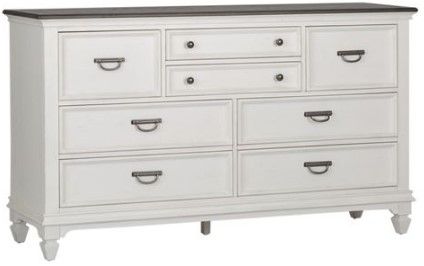 Liberty Allyson Park Wire Brushed White Dresser-0