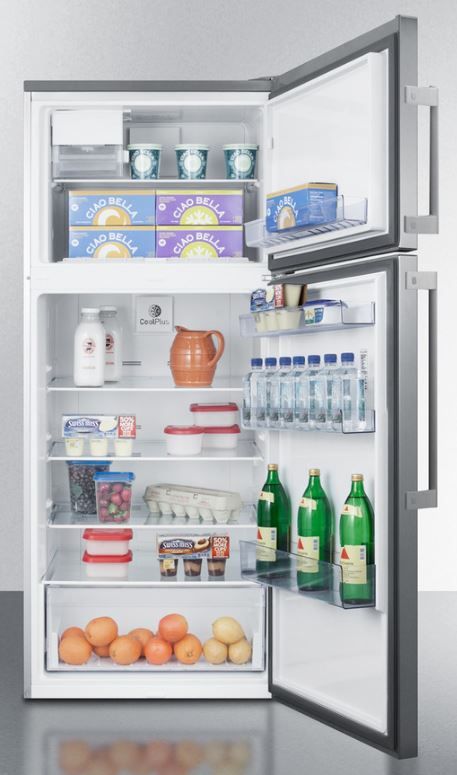 Summit® 12.6 Cu. Ft. Stainless Steel Counter Depth Refrigerator 1