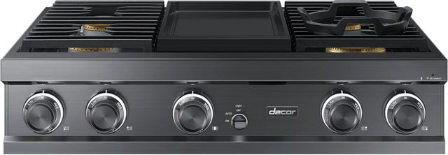 Dacor® Contemporary 36" Graphite Stainless Steel Gas Rangetop 2