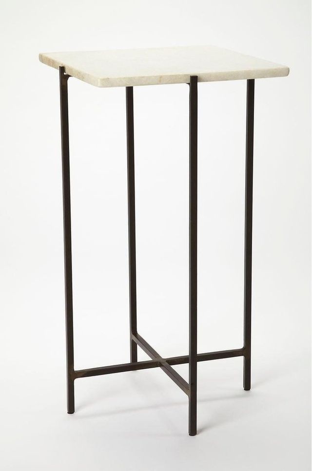 Butler Specialty Company Nigella Marble and Metal Square Accent Table