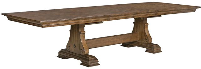 Kincaid Furniture Portolone Alder Carusso Trestle Table 0