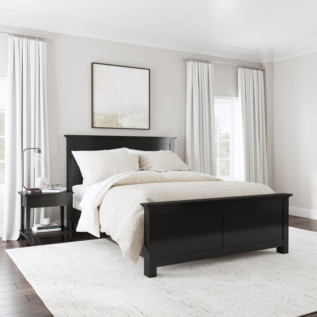 homestyles® Oak Park 2-Piece Black Queen Panel Bedroom Set-3