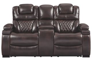 Signature Design by Ashley® Warnerton Power Reclining Loveseat with Console