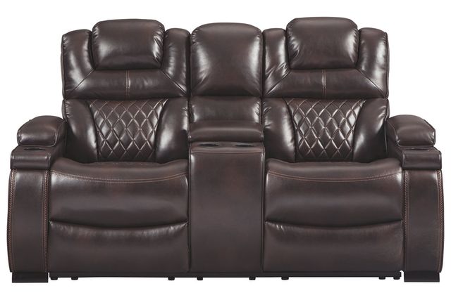Signature Design by Ashley® Warnerton Power Reclining Loveseat with Console-0