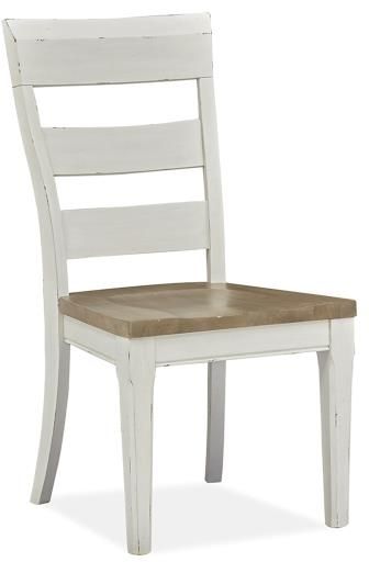 Magnussen Home® Hutcheson Berkshire Beige & Homestead White 2 Count Dining Side Chairs 0