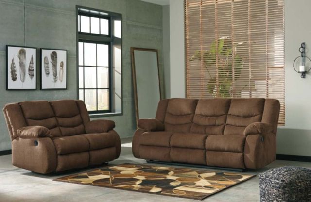 Signature Design by Ashley® Tulen 2-Piece Chocolate Reclining Living Room Seating Set-3