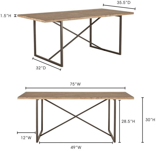 Moe's Home Collections Sierra Dining Table 4