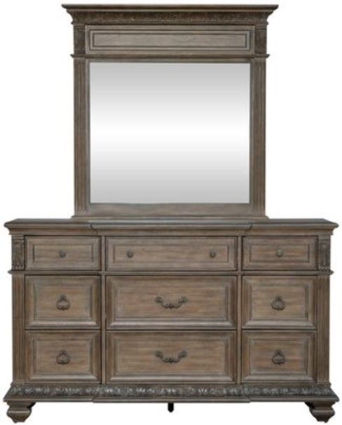 Liberty Carlisle Court Chestnut Dresser with Mirror-2