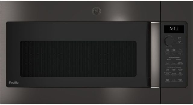 GE Profile™ 1.7 Cu. Ft. Black Stainless Steel Over The Range Microwave-0