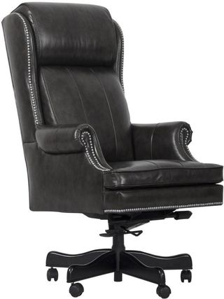 Parker House® Pacific Gray Leather Desk Chair
