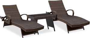 Signature Design by Ashley® Kantana 3-Piece Brown Outdoor Seating Set
