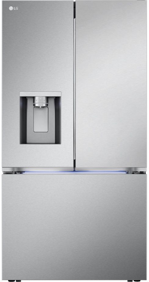LG 25.5 Cu. Ft. PrintProof™ Stainless Steel Counter Depth French Door Refrigerator -0