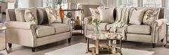 Furniture of America® Briana 2-Piece Beige Living Room Set