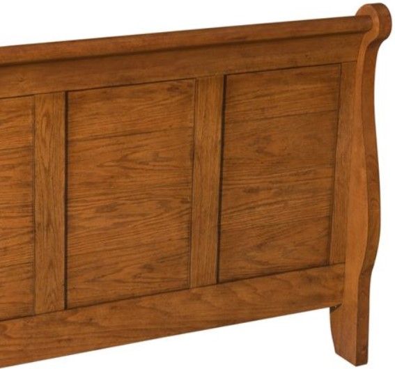 Liberty Grandpas Cabin Aged Oak Youth Full Sleigh Bed 4